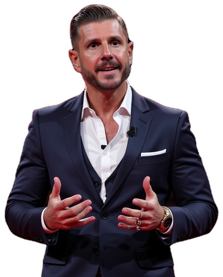 Florian Weippert, Inhaber der Vertriebsagentur DEALMAKERS, bei einem Vortrag